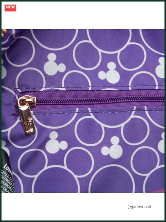 Faux Leather Disney Minnie Mouse Mini Backpack Quilted Vintage Style main image 6